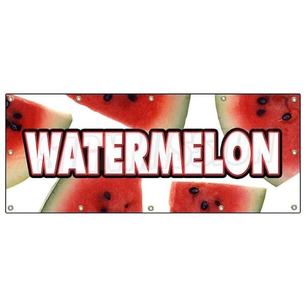 WATERMELON BANNER SIGN fruit stand farmers market signs produce
